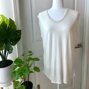 Alexander Wang T off-white sleeveless top NWT